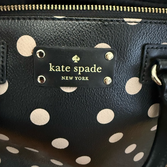 Kate Spade Black and Pink Polka Dot Wellesley Handbag and Neda Wallet Set - Picture 7 of 16